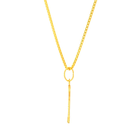 22K Yellow Gold Classy Medium Pendant with gold weight of 2.99g