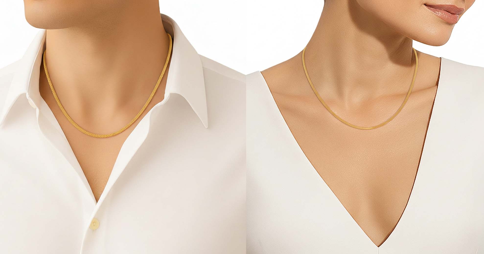 Fox Chain Design 22K Gold Fox Chain 18 Inches – Gold Palace