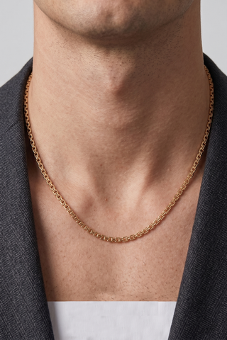16'' Yellow Gold  Fancy Box Chain 1.5MM