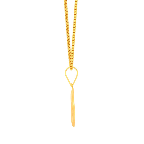 22K Yellow Gold Religious Om Medium Pendant with gold weight of 0.77g