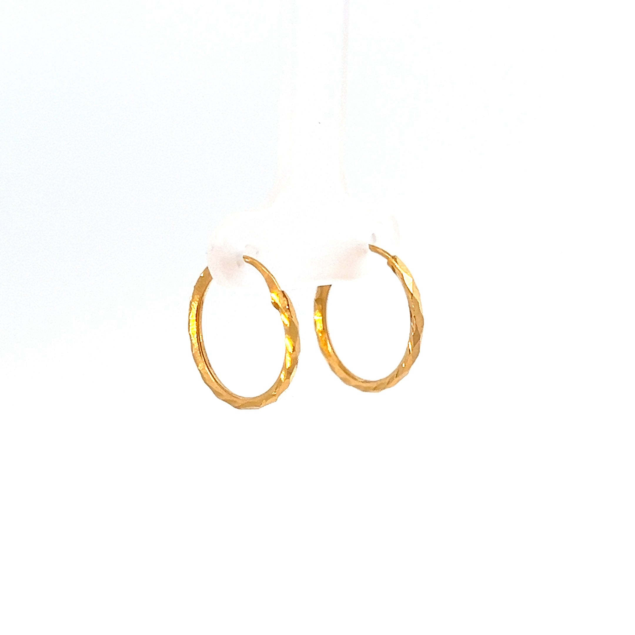 22k Yellow Gold Small Minimalistic Earrings