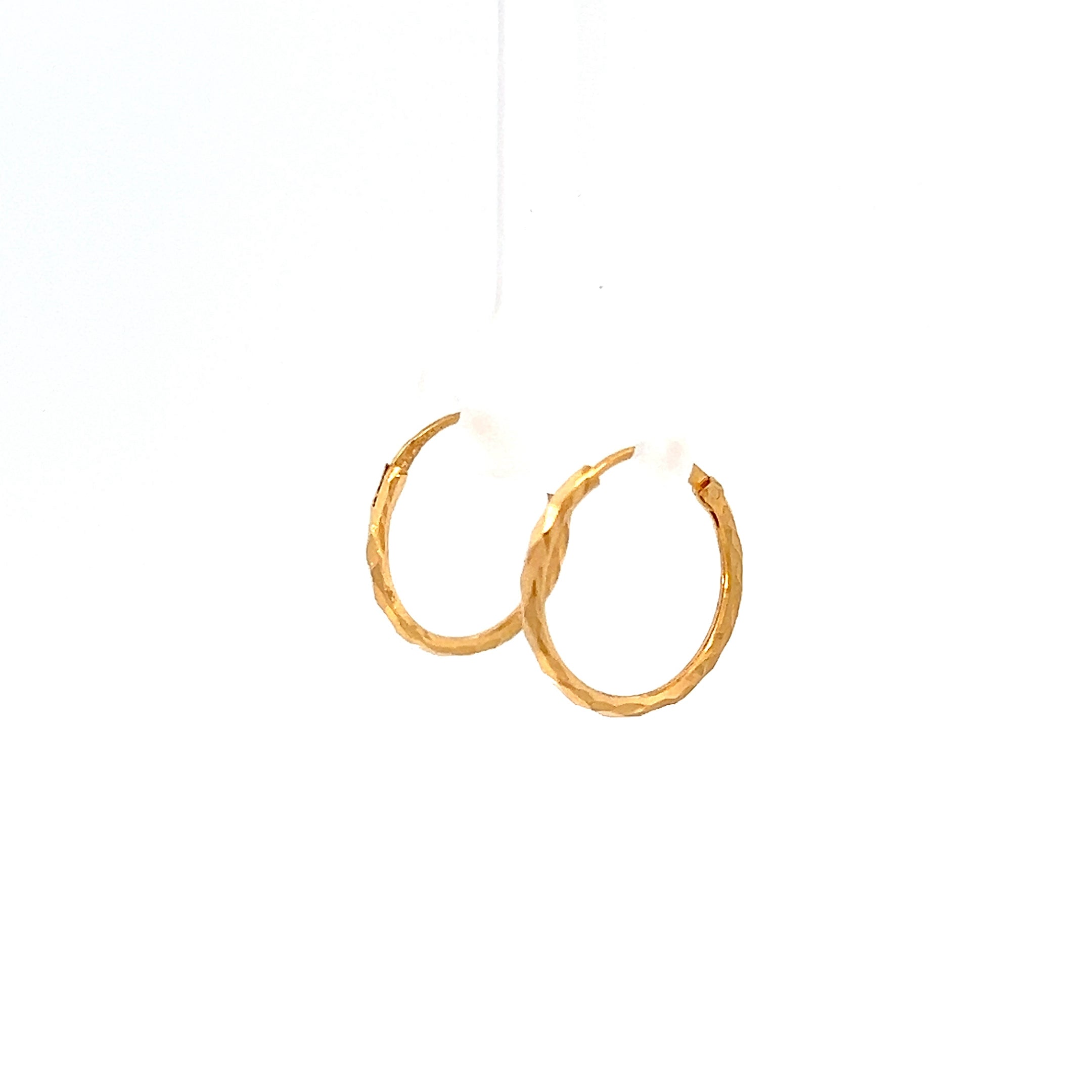 22k Yellow Gold Small Minimalistic Earrings