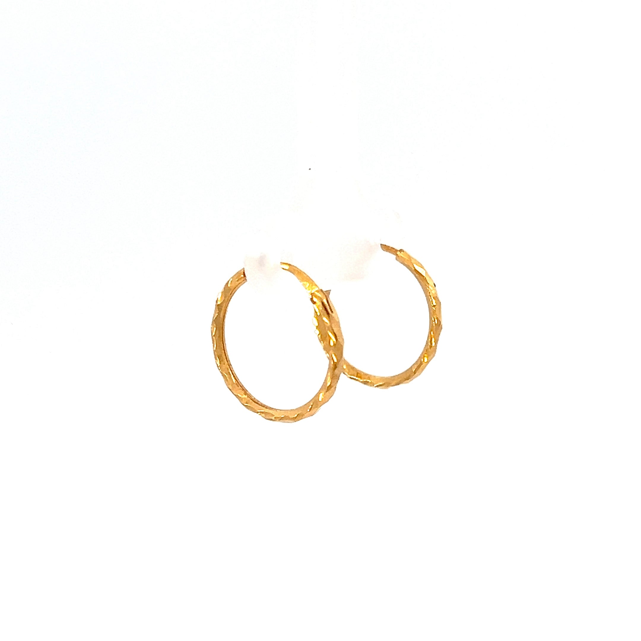 22k Yellow Gold Small Minimalistic Earrings