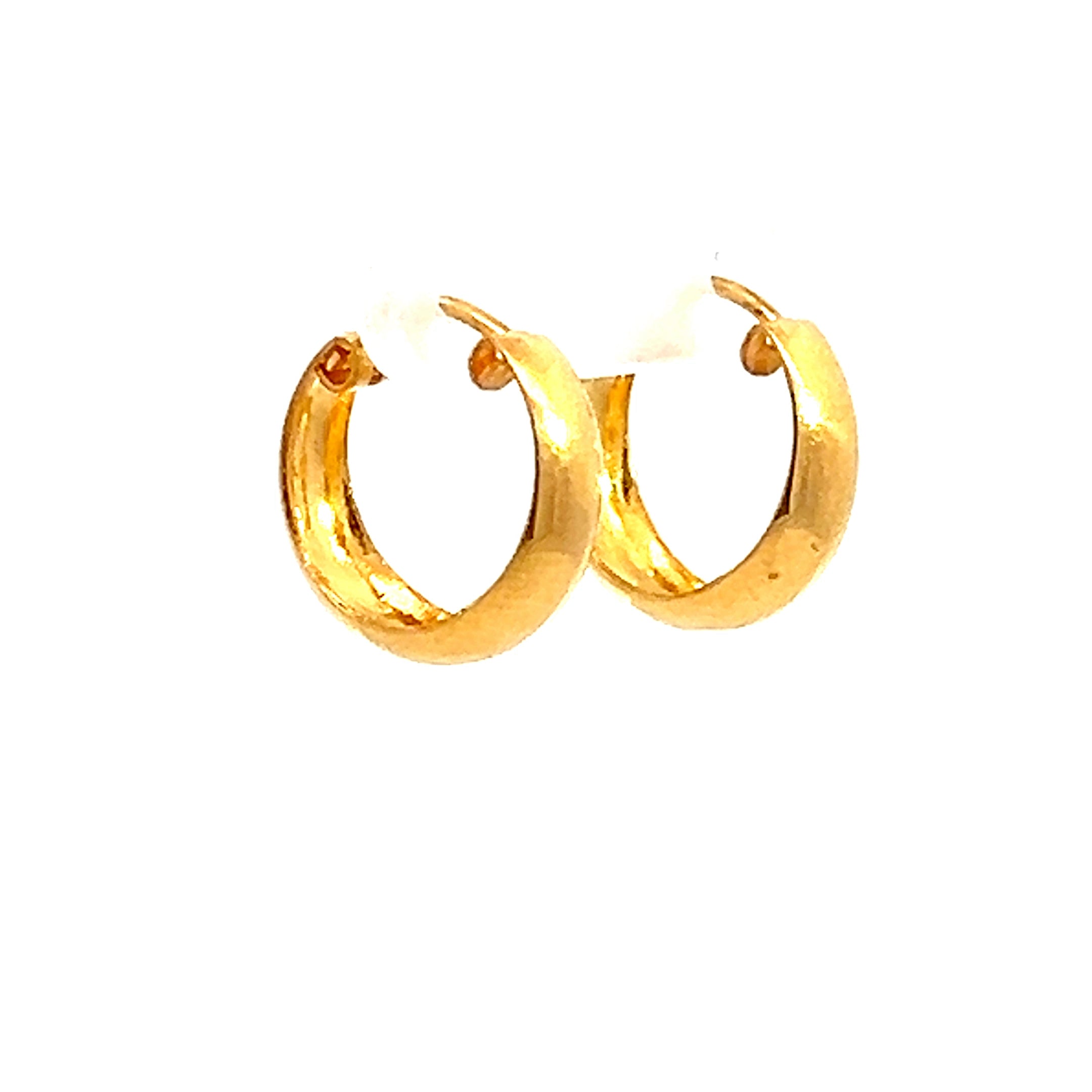 22k Yellow Gold Small Minimalistic Earrings