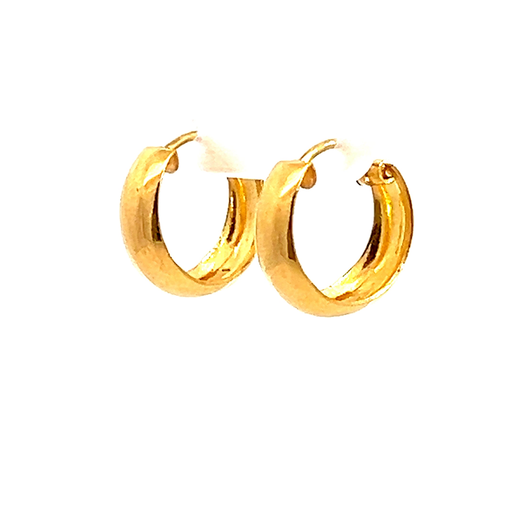 22k Yellow Gold Small Minimalistic Earrings