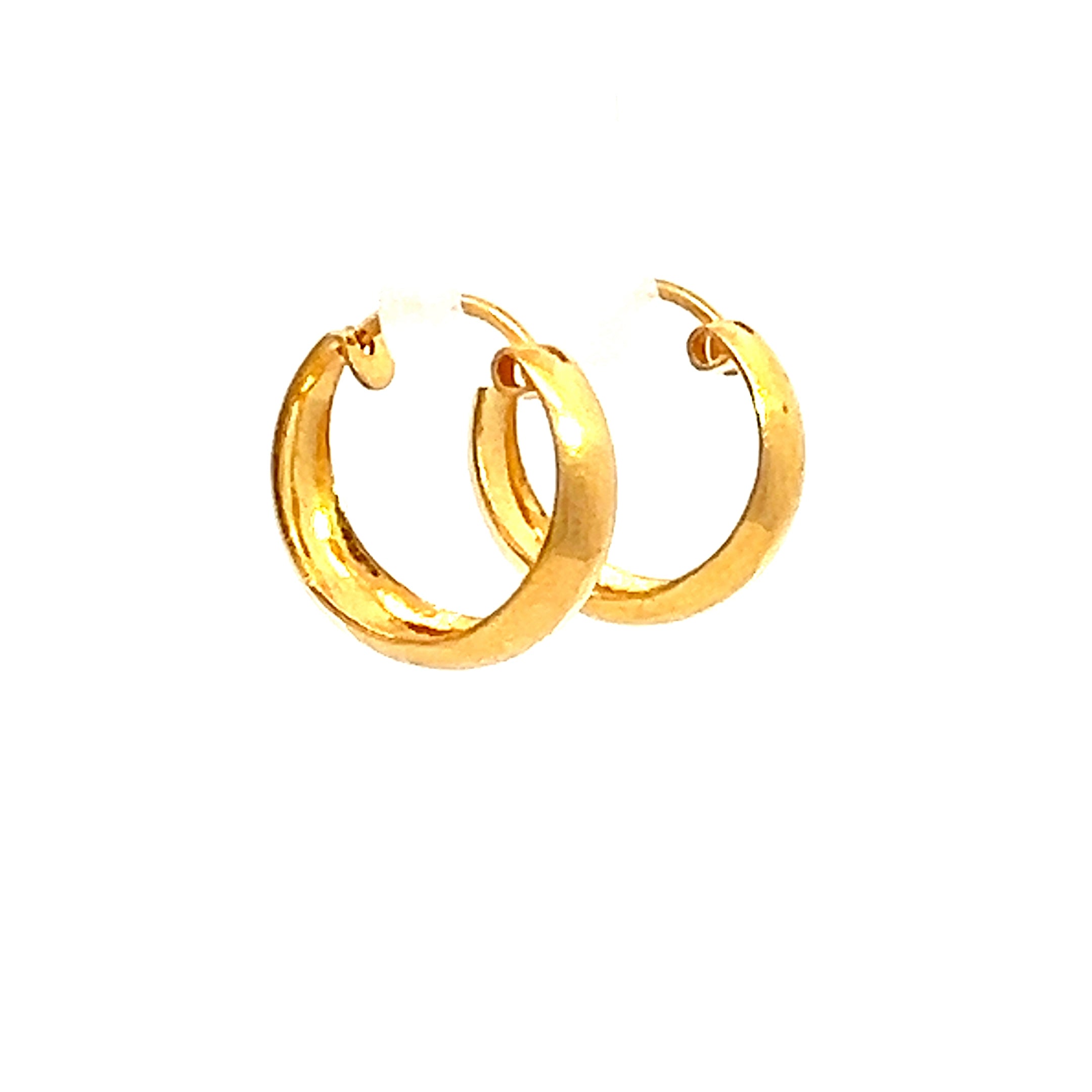 22k Yellow Gold Small Minimalistic Earrings