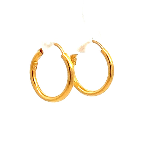 22k Yellow Gold Small Classic Earrings