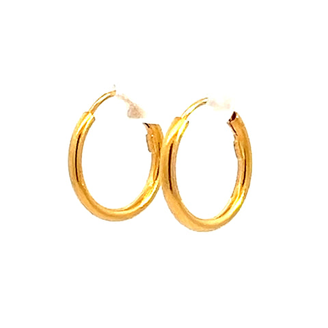 22k Yellow Gold Small Classic Earrings