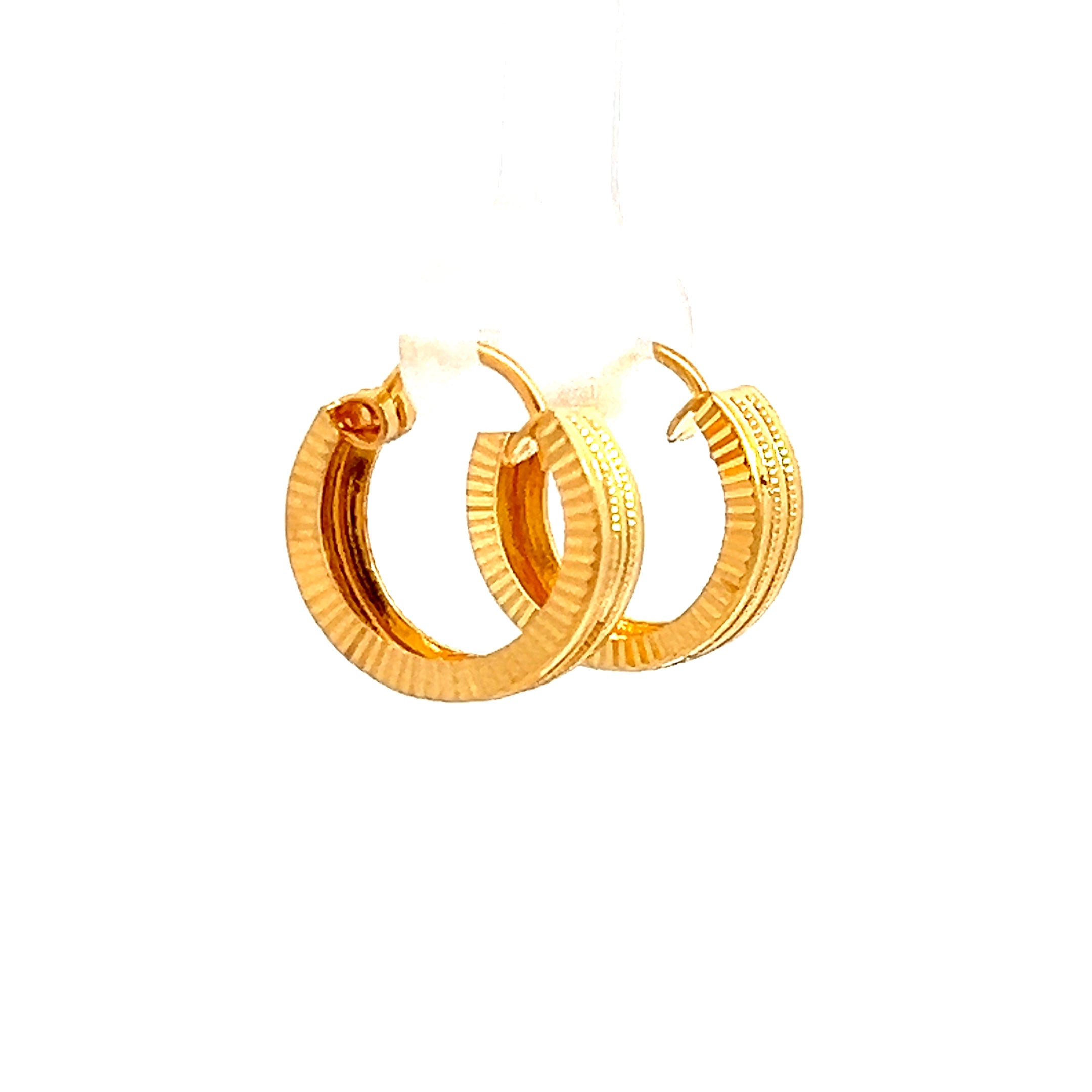 22k Yellow Gold Small Exquisite Earrings