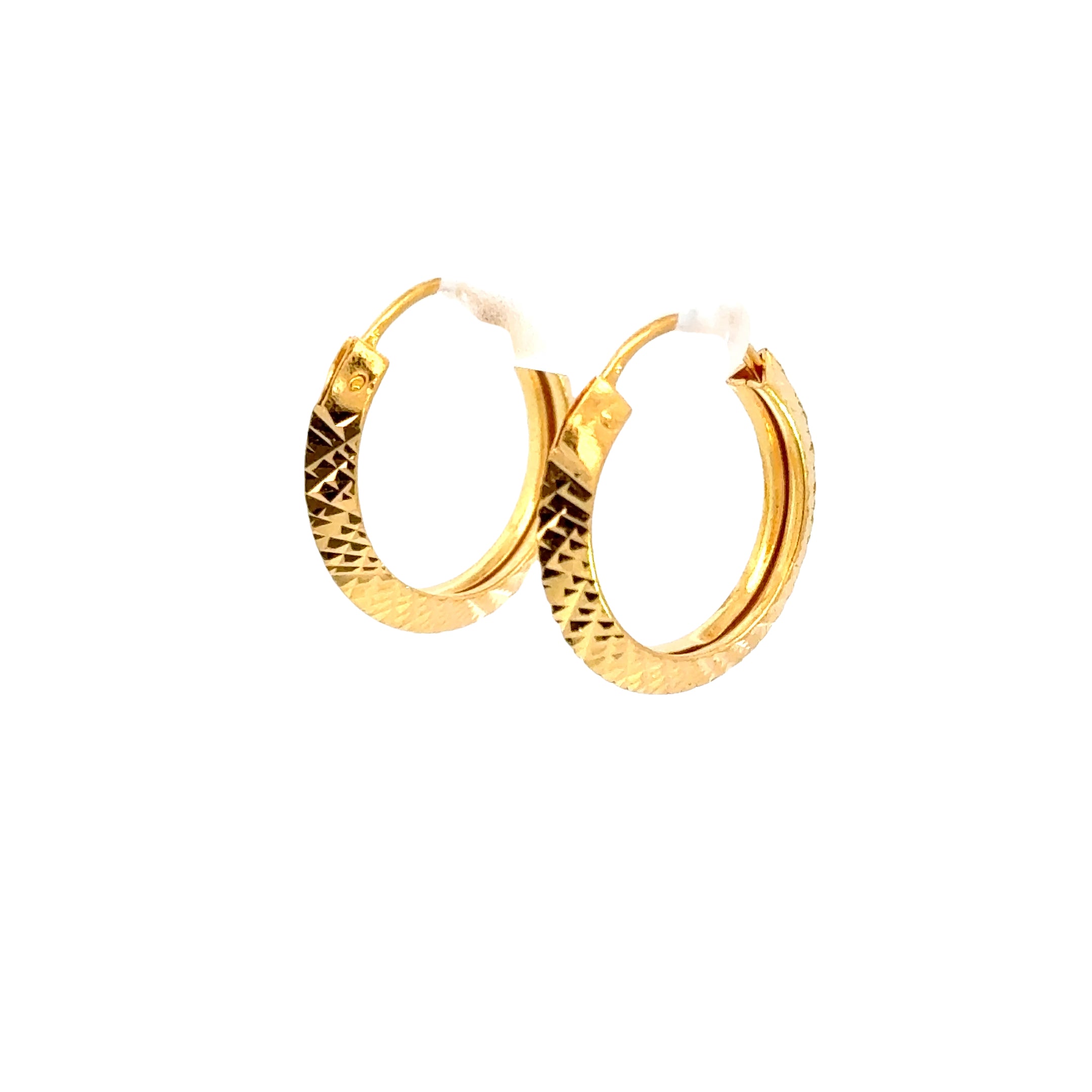 22k Yellow Gold Small Glistening Earrings