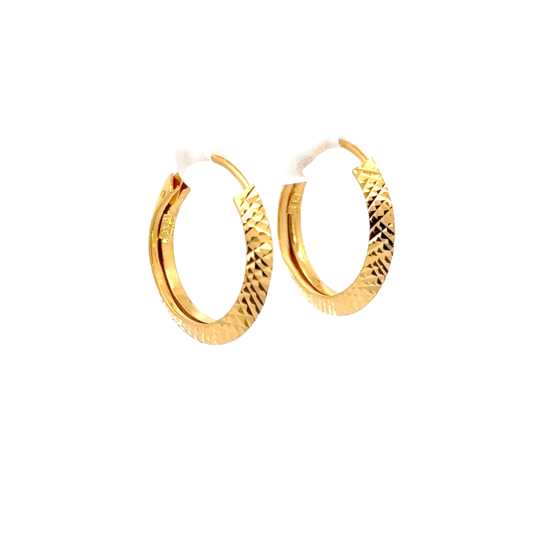 22k Yellow Gold Small Glistening Earrings