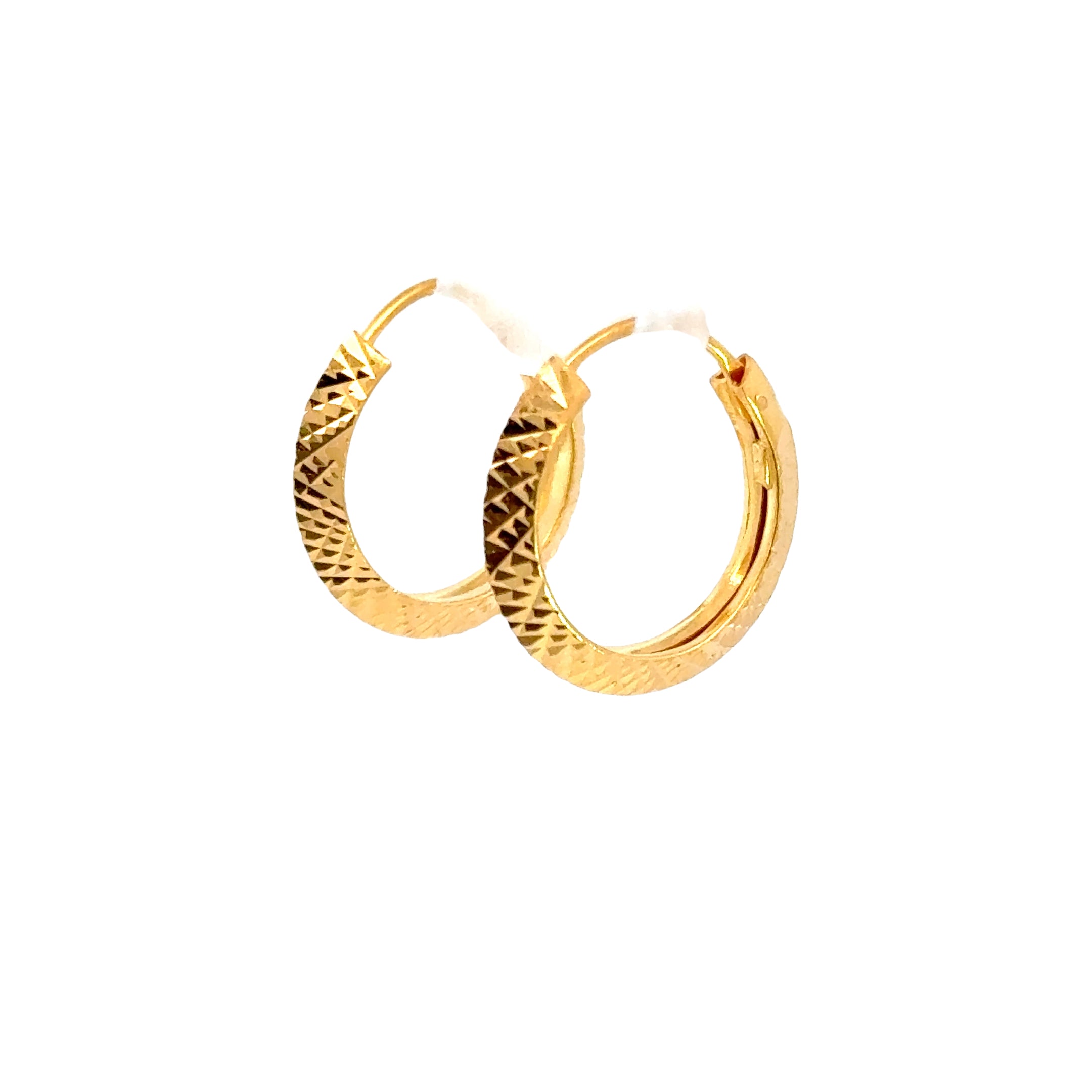 22k Yellow Gold Small Glistening Earrings