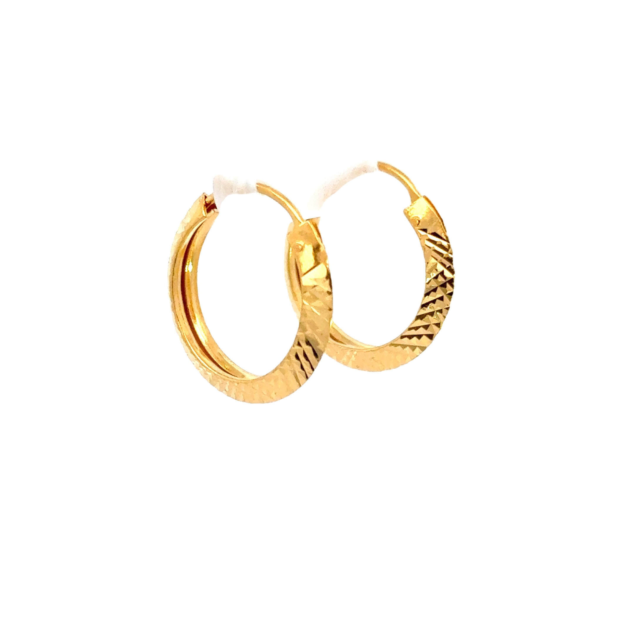 22k Yellow Gold Small Glistening Earrings