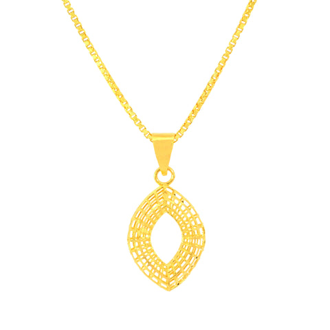 22K Yellow Gold Classy Medium Pendant with gold weight of 1.6g