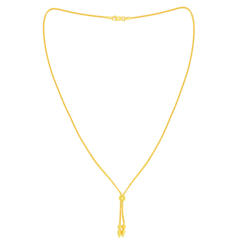 22K Gold Necklace and Dangling Earring Set