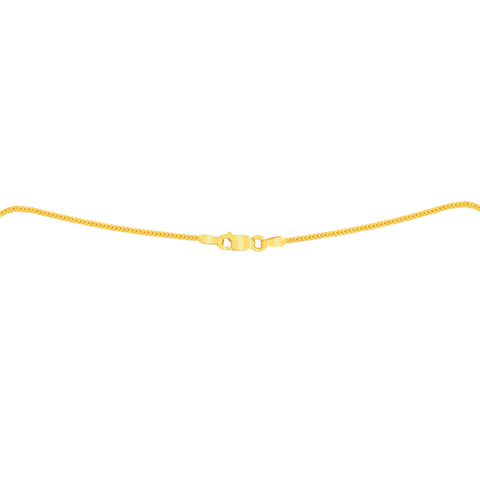 22K Gold Necklace and Dangling Earring Set
