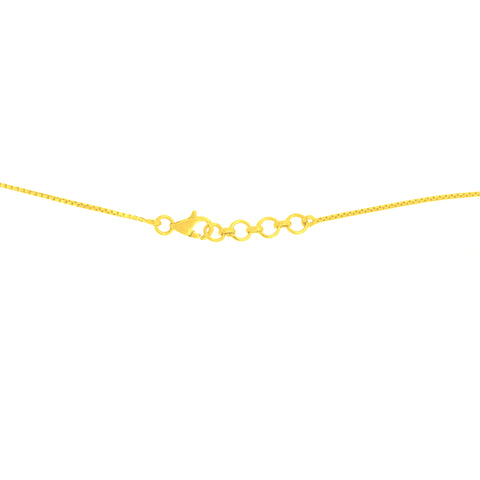 22K Yellow Cubic Zirconia Butterfly Chic Necklace