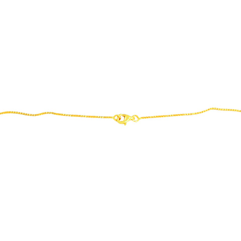 22K Yellow Gold Ball-Bead Graceful Necklace