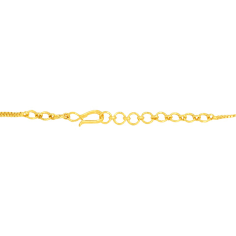 22K Yellow Gold Meenakari Contemporary Necklace