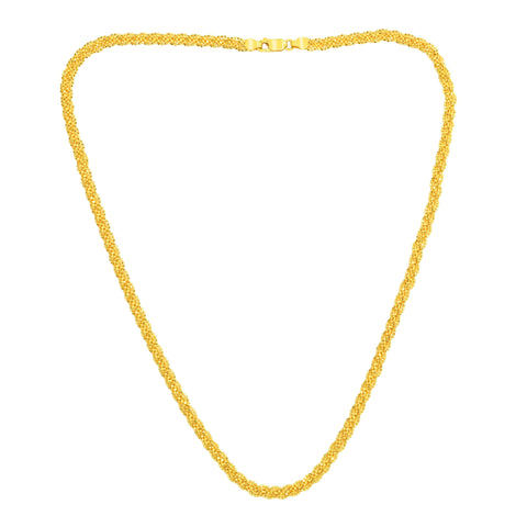 22K Yellow Gold Beads Sparkling Necklace