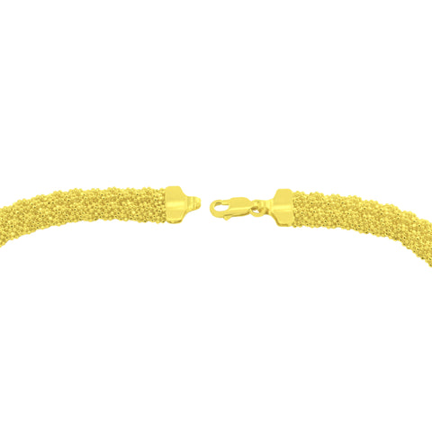 22K Yellow Gold Beads Unique Necklace
