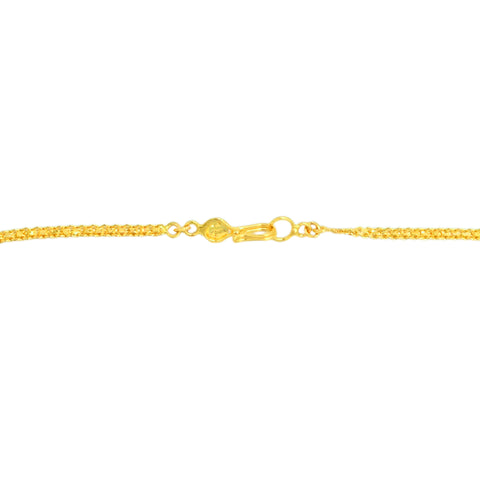 22K Yellow Gold Ball-Bead Exquisite Necklace
