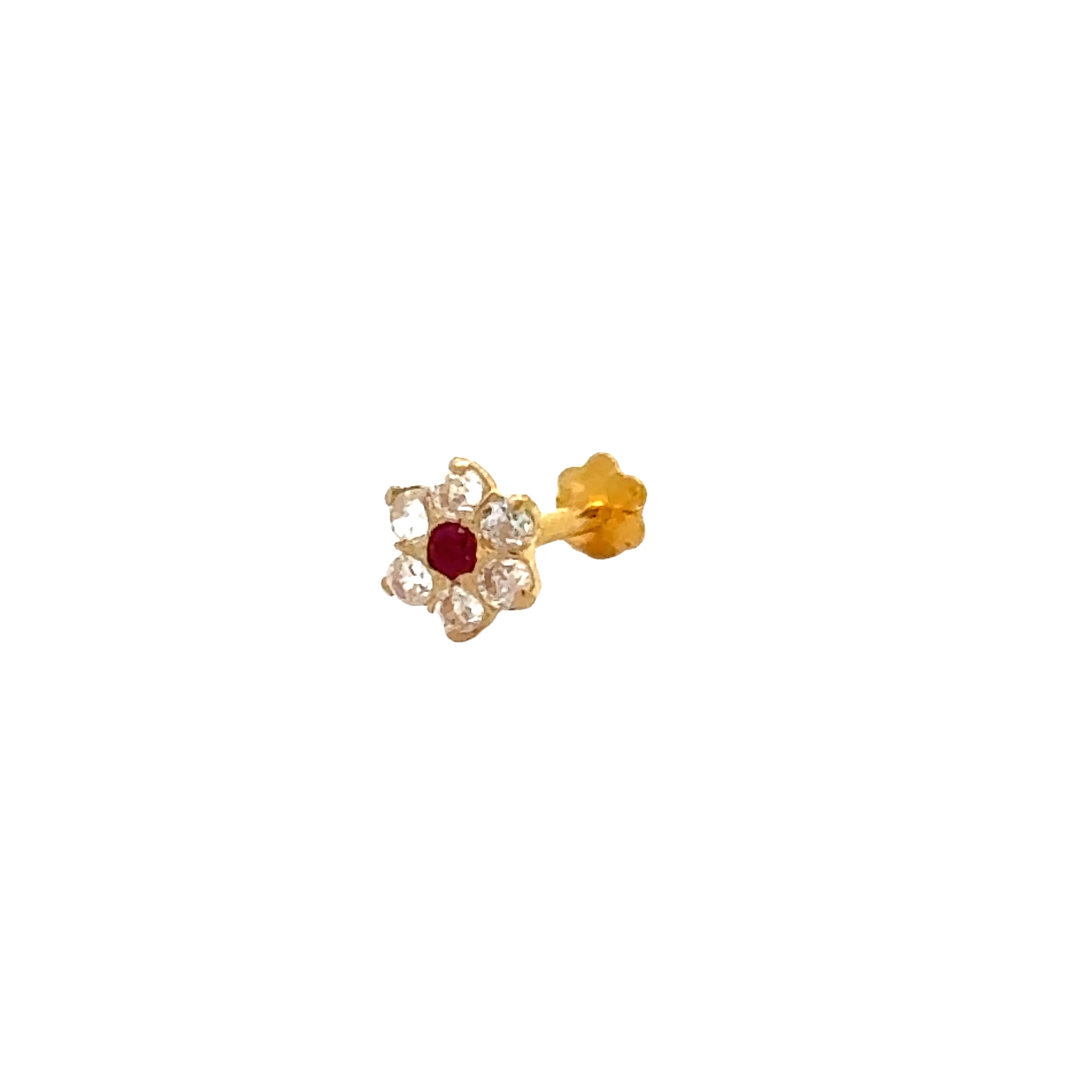 22k Yellow Gold Assorted Nose Pin Screwback with gold weight of 0.21g