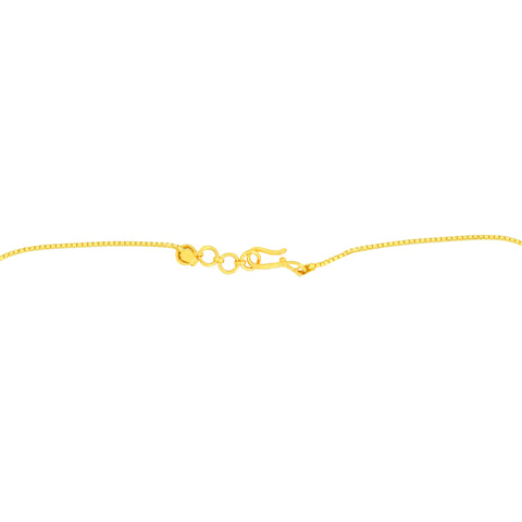 22K Yellow Gold Ball-Bead Dangler Artistic Necklace and Earring Set