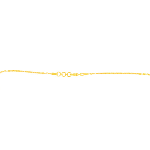 22K Yellow Gold Charm Dangler Intricate Necklace and Earring Set