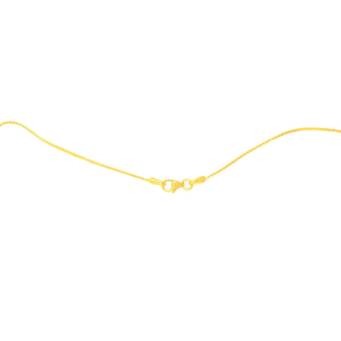 22K Yellow Gold Beads Dainty Necklace