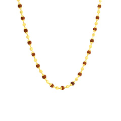 22K Gold 28 Inch Rudraksha Mala