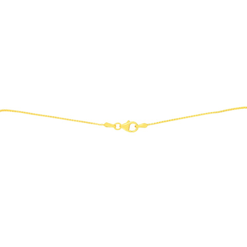 22K Yellow Gold Beads Dainty Necklace