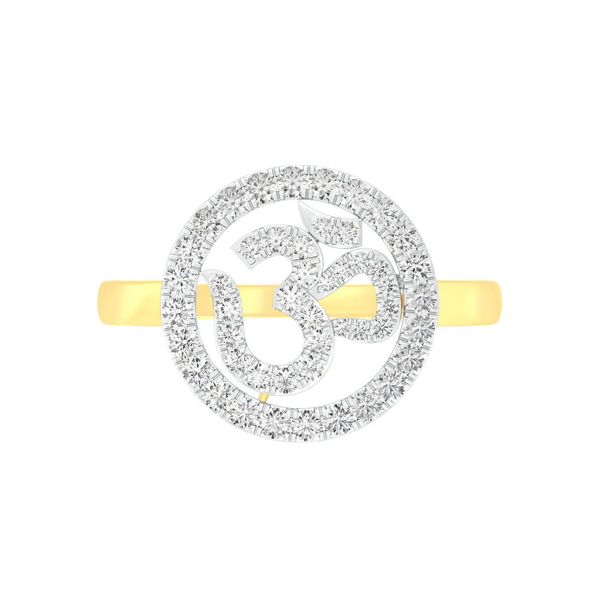 OM Diamond Ring Yellow Gold