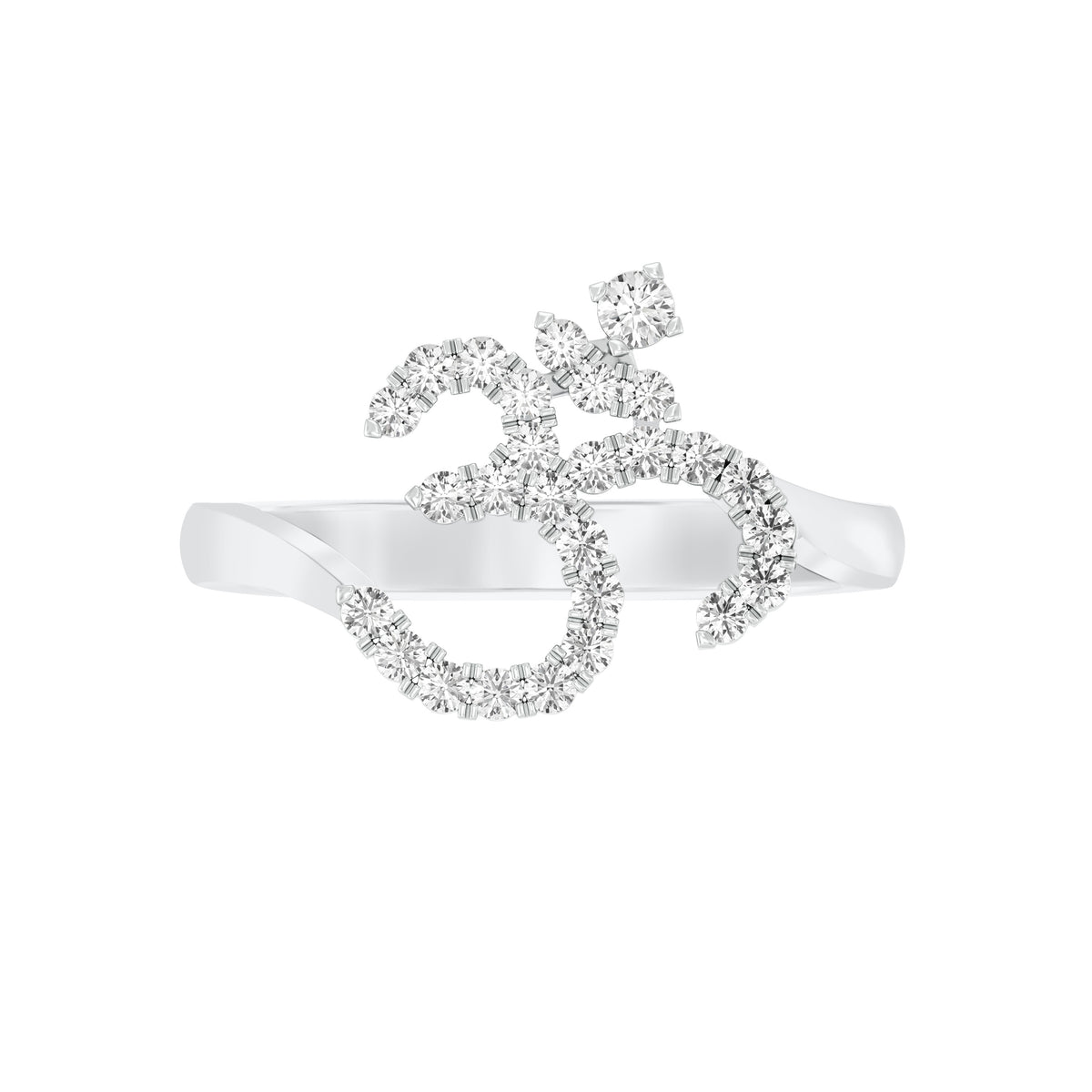 OM Diamond Ring White Gold - 0.35 Carats