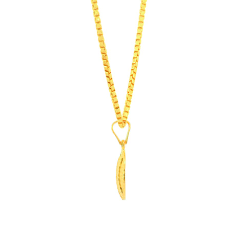 22K Yellow Gold Classy Small Pendant with gold weight of 0.8g