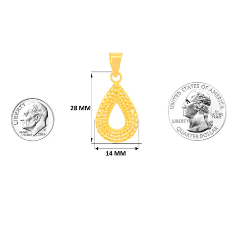 22K Yellow Gold Classy Pendant with gold weight of 1.77g