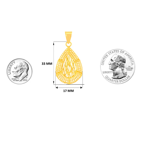 22K Yellow Gold Classy Pendant with gold weight of 1.74g