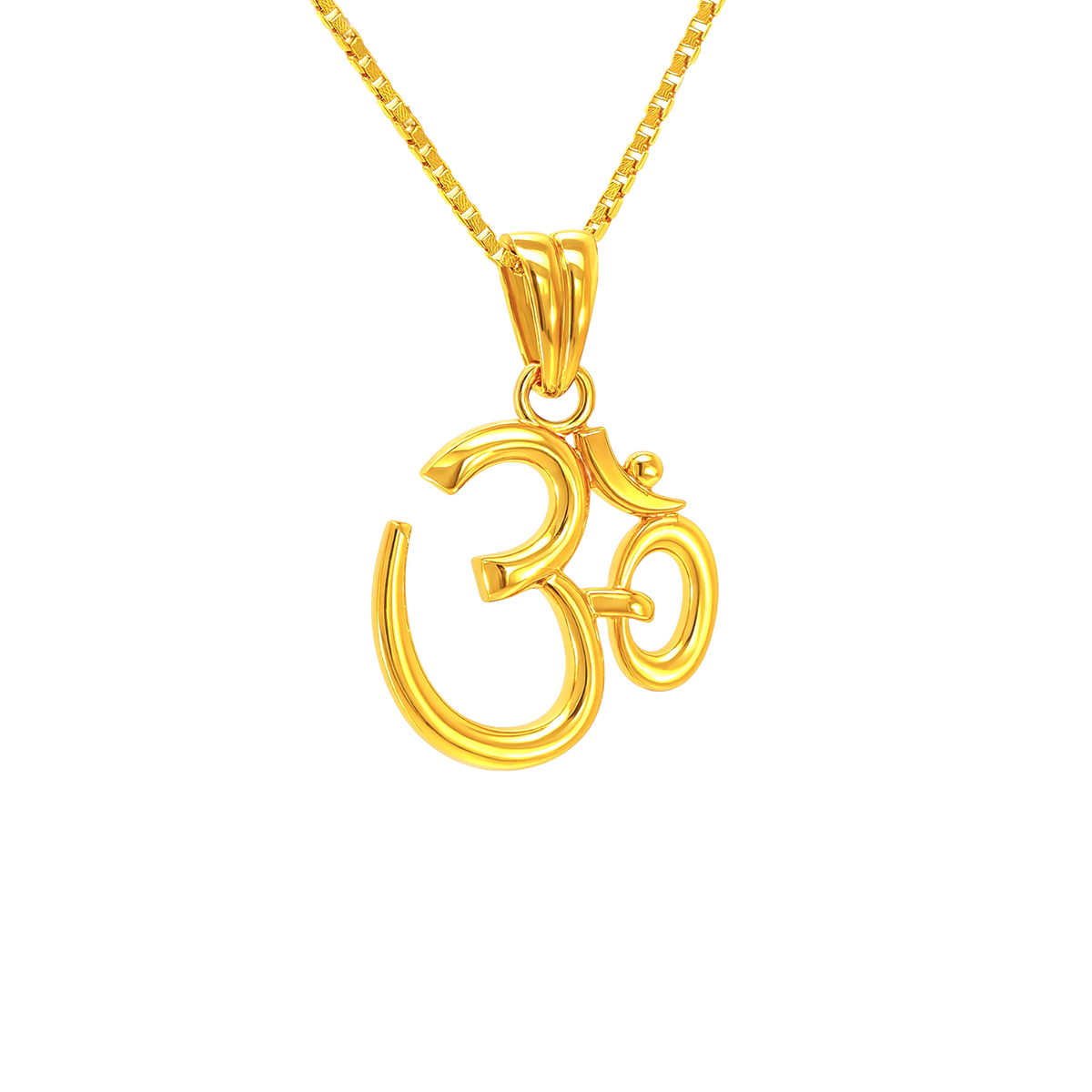 22k Yellow Gold Om Religious Large Pendants with gold weight of 2.94g