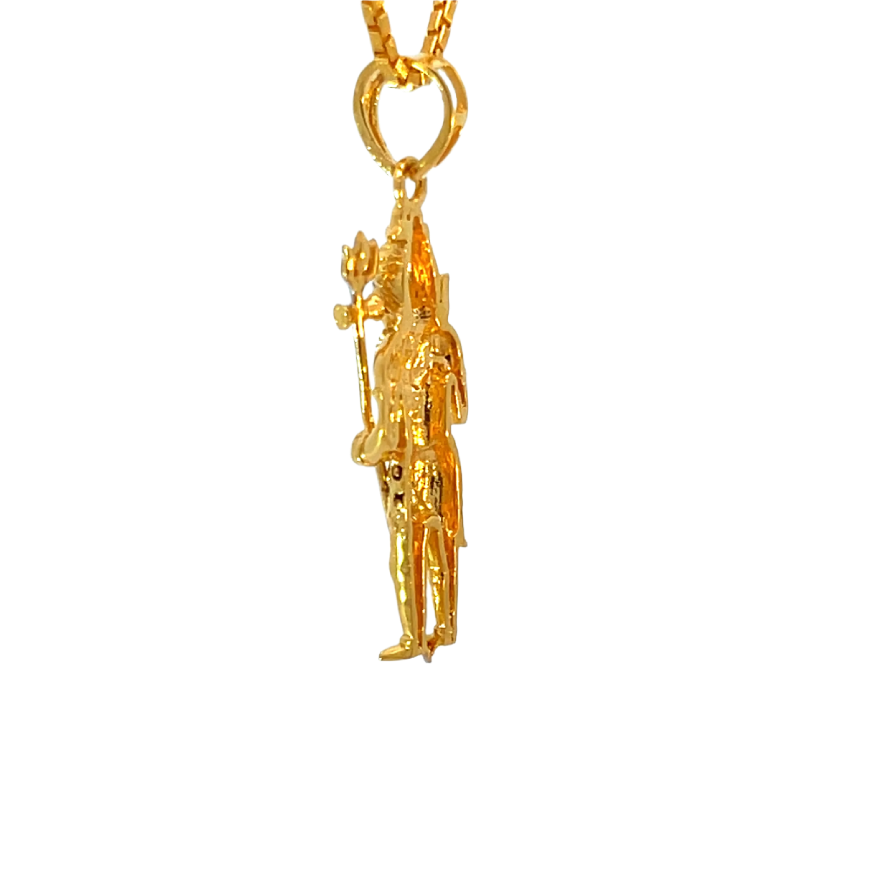 22k Yellow Gold Shiva Religious Large Pendants with gold weight of 4.32g