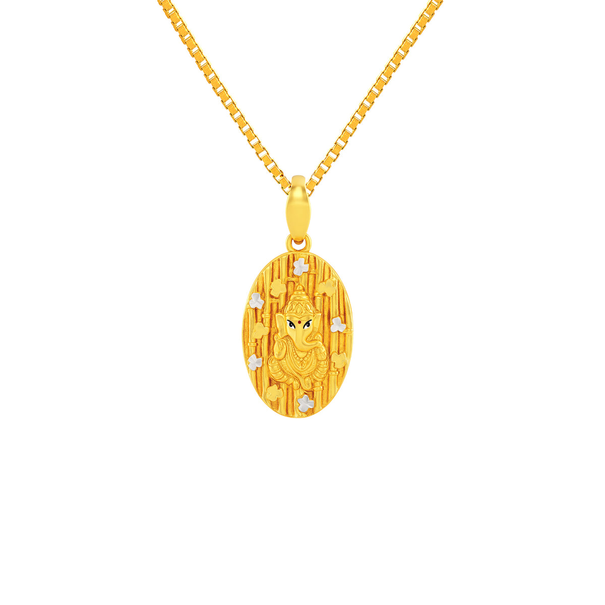 22k Yellow Gold Ganesh Religious Medium Pendants with gold weight of 4.81g