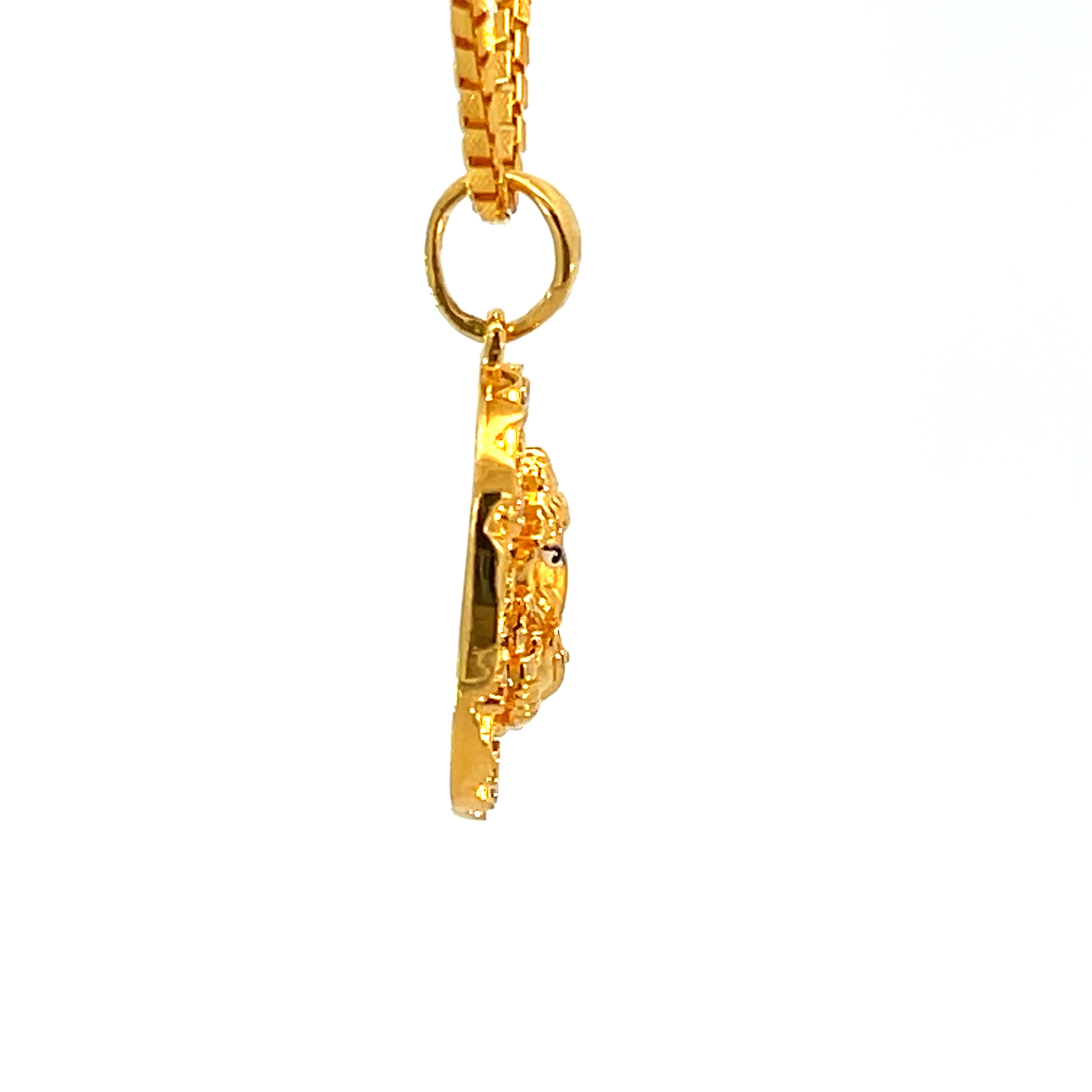 22k Yellow Gold Ganesh Religious Medium Pendants with gold weight of 4.81g