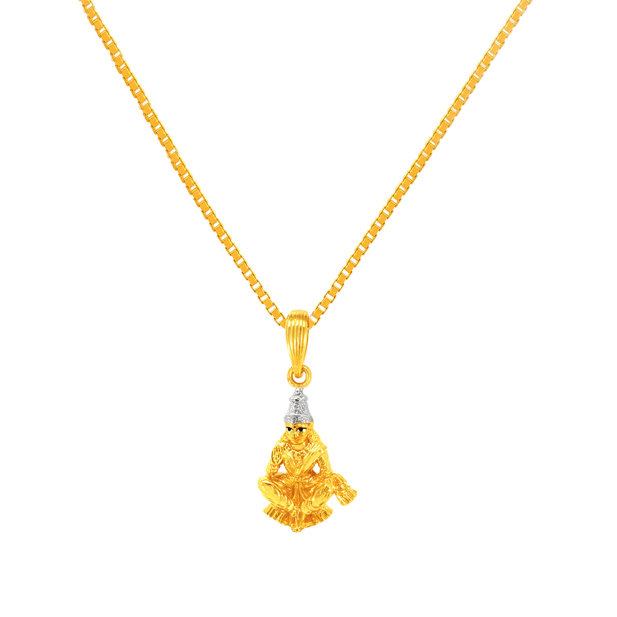 22K Gold Two Tone Parvati Pendant