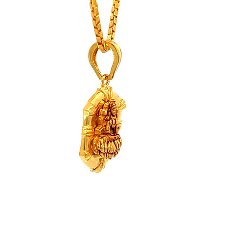 22k Yellow Gold Religious Lakshmi Small Pendants with gold weight of 4.72g