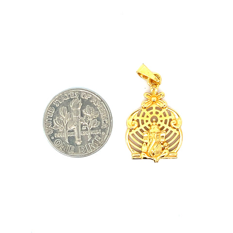 22k Yellow Gold Religious Ganesh Medium Pendants with gold weight of 3.75g