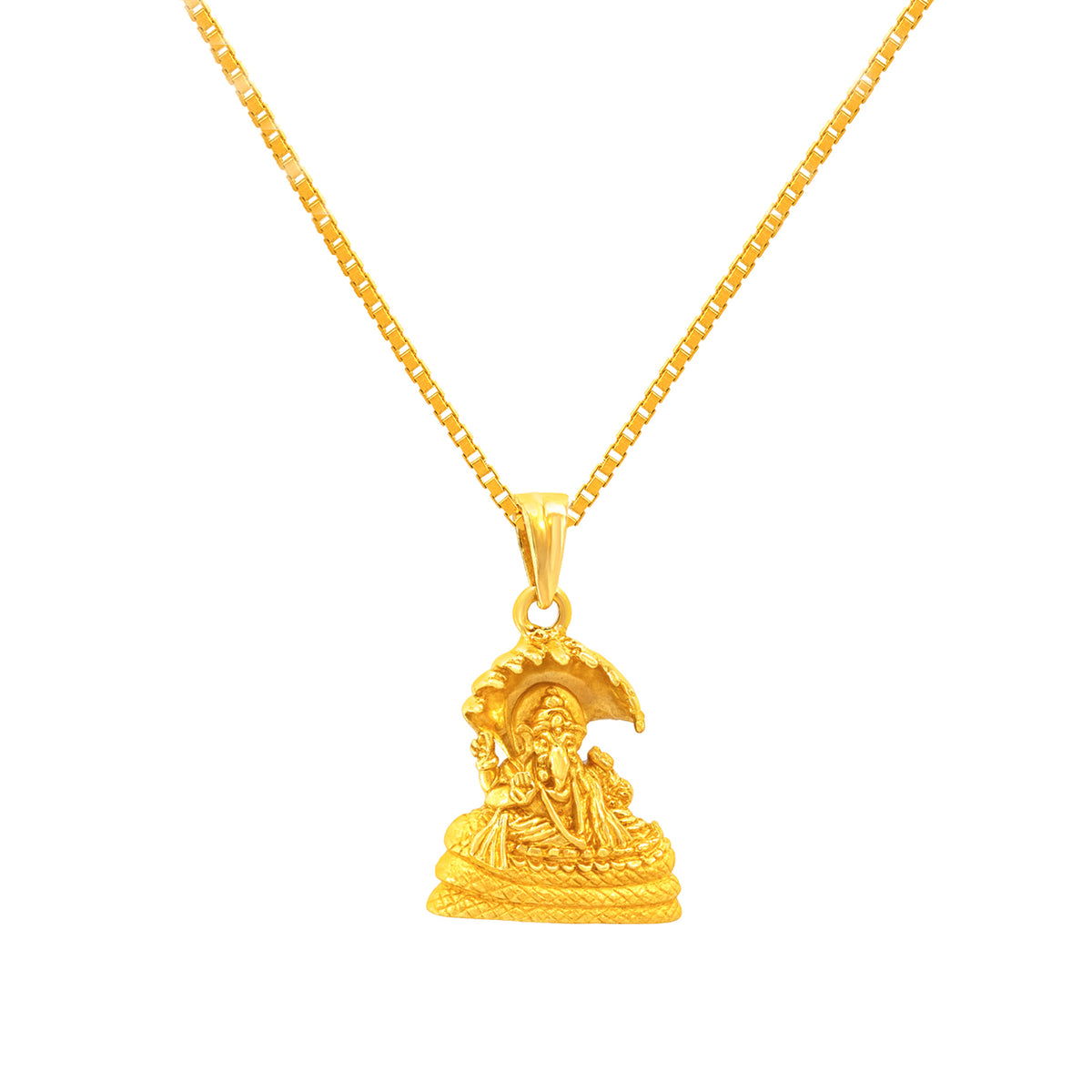 22k Yellow Gold Religious Ganesh Medium Pendant with gold weight of 6.21g