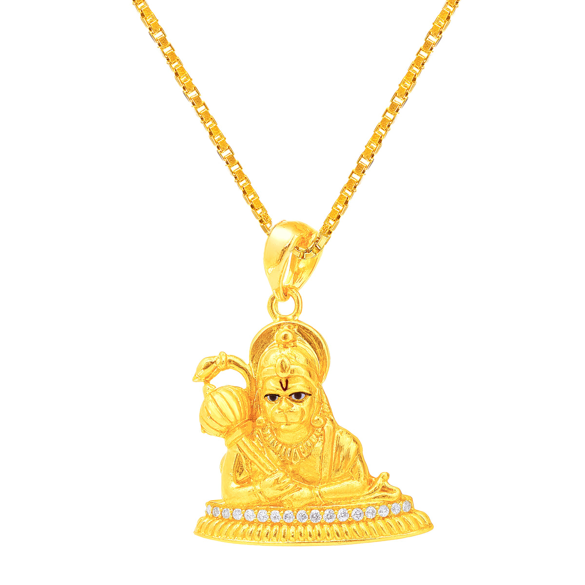 22K Gold Hanuman Pendant