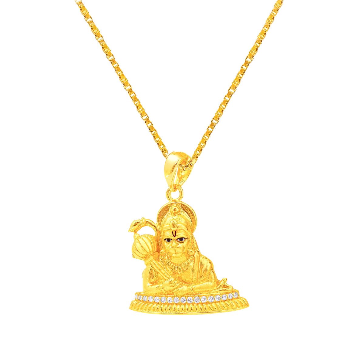22K Gold Hanuman Pendant