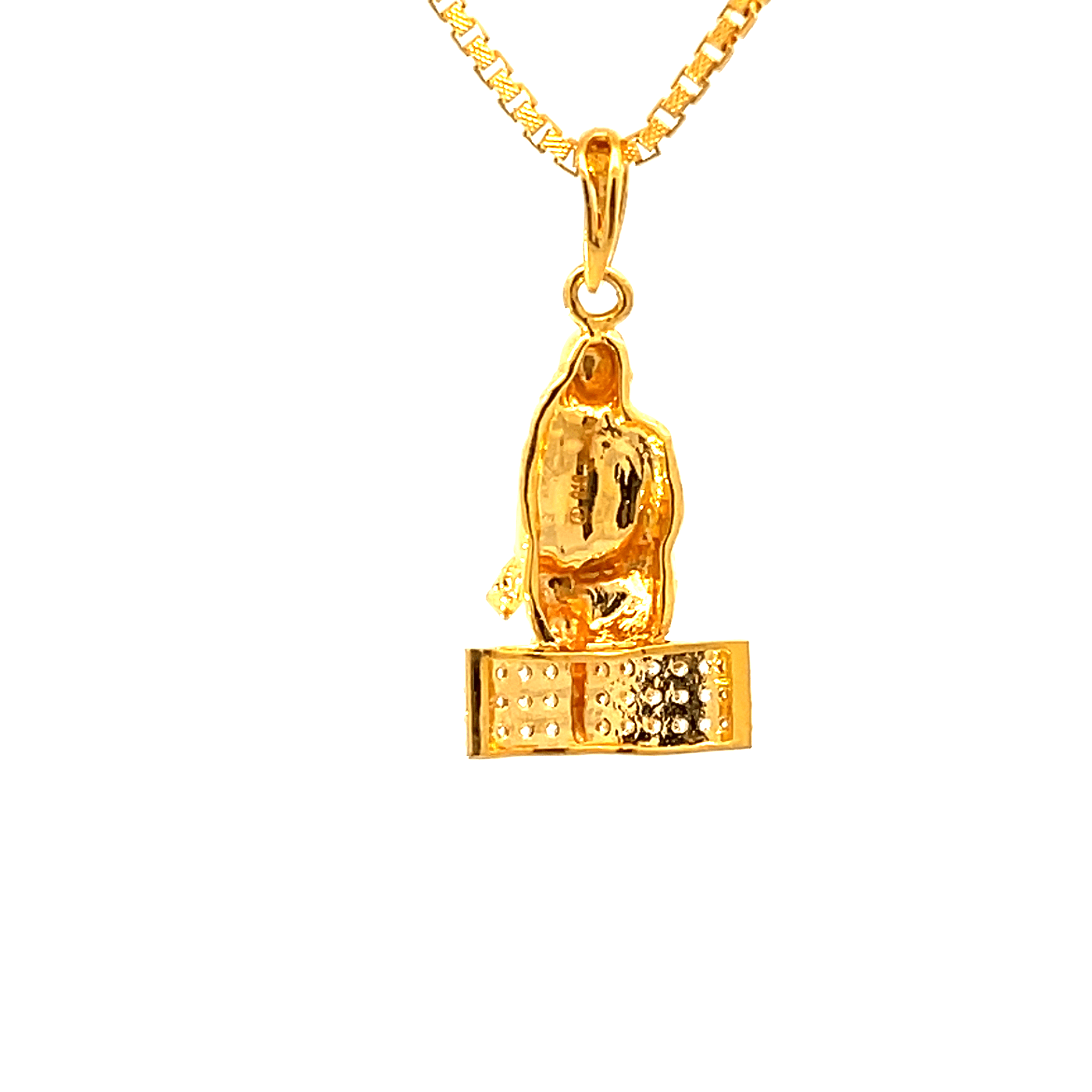 22K Yellow Gold Religious Sai Baba Medium Pendants with gold weight of 4.34g