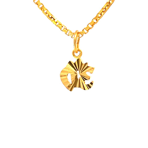 22K Yellow Gold Religious Om Small Pendants with gold weight of 1.07g