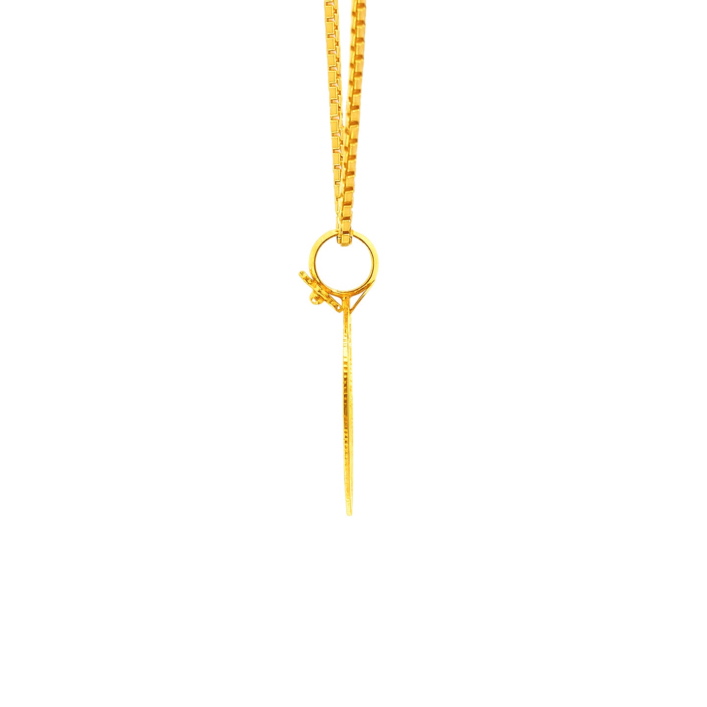 22K Yellow Gold Religious Lakshmi Medium Pendants with gold weight of 4g